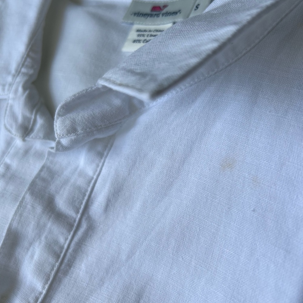 Vineyard Vines Lucaya 3/4 Sleeve Linen Blend Tunic - Picture 8 of 8